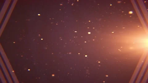 Bold Arrow Frame with Gold Falling Confetti Motion Background Stock Footage 143120035