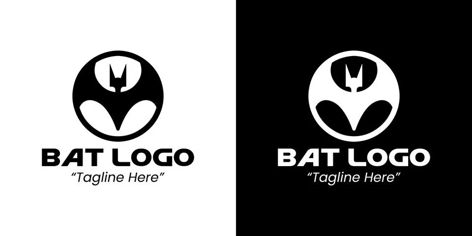 Bold Bat Logo Ideas for Startup and Company Branding Stock Illustration