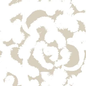 Bold Beige Abstract Rose leopard Brushstroke seamless pattern design Stock Illustration