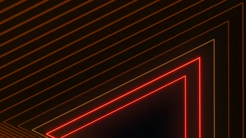 Bold black and orange diagonal striped pattern on black background Stock Footage 289235215