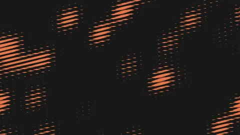 Bold black and orange dot pattern on black background 動画素材 297615962