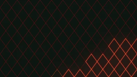Bold black and red diamond grid with diagonal pop Stock-Footage 303540830