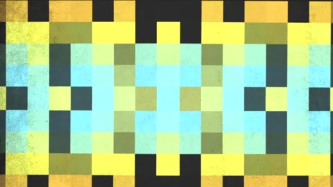 Bold black and yellow checkered pattern creates striking contrast and cohesive Stock Footage 274330007