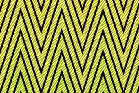 Bold black chevron lines repeat across a vivid yellow background creating a Stock Illustration