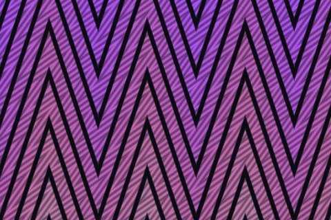Bold black chevron lines repeat across a vivid purple background creating a Stock Illustration