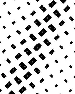 Bold black diamond forms with fine internal lines create a dramatic repeati.. 스톡 일러스트