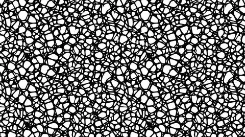 Bold black organic cellular network pattern for artistic creative backgroun.. Stock Illustration