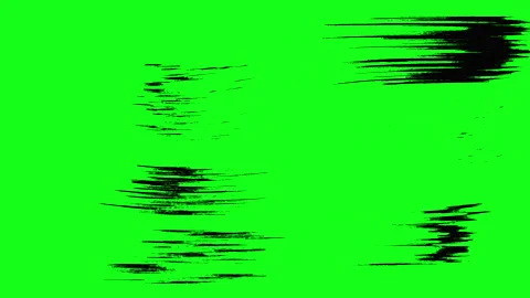 Bold black paintbrush strokes over a vibrant green background, creating a high Видео 284901357
