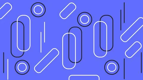 Bold Blue Abstract Design with Capsules Background Stock Illustration