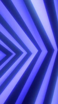 Bold blue chevron stripes converging into a geometric tunnel, forming a cle.. Stock Illustration