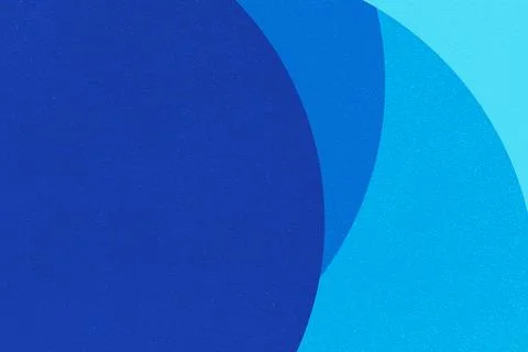 Bold blue circles overlap in soft gradient tones. Smooth texture adds depth.. イラスト素材