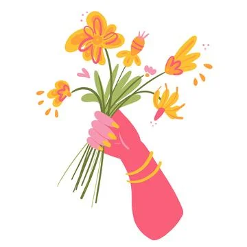 Bold Bouquet Illustrazione stock