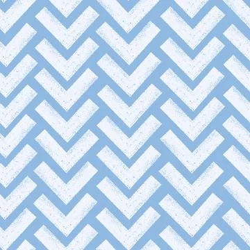 Bold brush, chalk lines, strokes parquet seamless pattern. Herringbone, chevron Stock Illustration