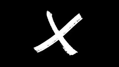 Bold brush painted cross animation 库存影片 333682709