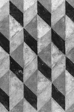 Bold chevron tile pattern in gray scale tones, abstract background photo te.. Foto stock