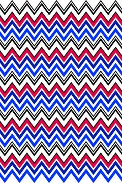 Bold Chevron Zigzag Pattern Background in Red Blue Black and White  Modern .. Illustrazione stock