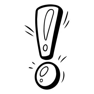 Bold Comic Exclamation Mark, Icon with Energetic Lines Stock Illustration