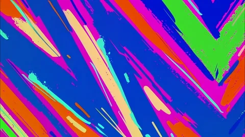 Bold Comic Zig-Zag Pattern FX Colorful Background Loop Stock Footage 315166120