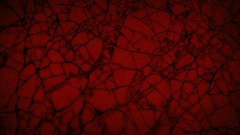 Bold cracked stone texture in deep red and black tones, offering a dramatic.. Illustrazione stock