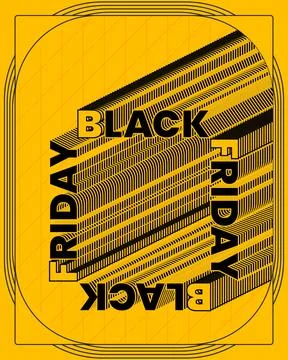 Bold Creative Typography Poster Twisted 3D Text Style Modern Art Stockillustratie