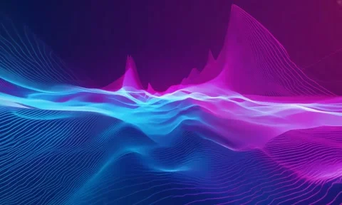 A bold cyberpunk abstract gradient background Stock Footage 304565467