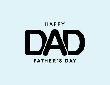 Bold DAD Typography Logo Stock Illustration