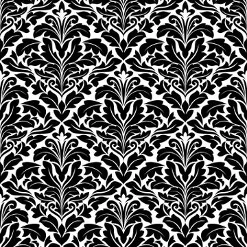 Bold damask seamless pattern Stock Illustration