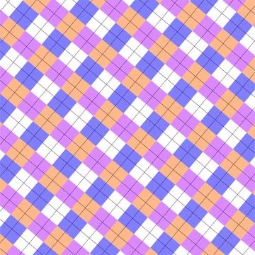 A bold diagonal checkered pattern Stock Illustration