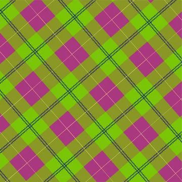 A bold diagonal checkered pattern イラスト素材