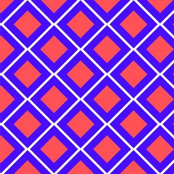 Bold diagonal colorful checkered pattern イラスト素材