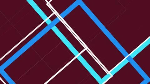 Bold diagonal ribbons and nested angular contours form an energetic abstrac.. Stock Illustration