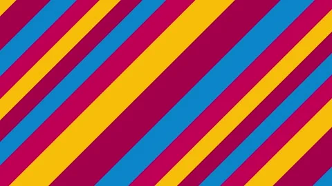 Bold diagonal stripes in blue Vidéo 348269650
