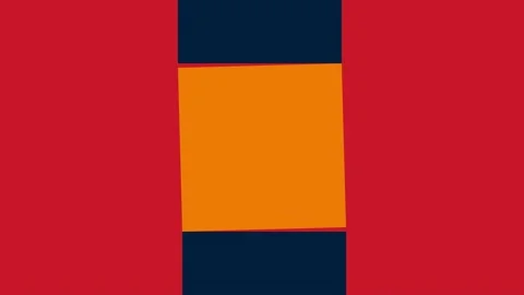 Bold &amp; dynamic abstract geometric animation footage in black, yellow, &amp; red. Video stock 231219940