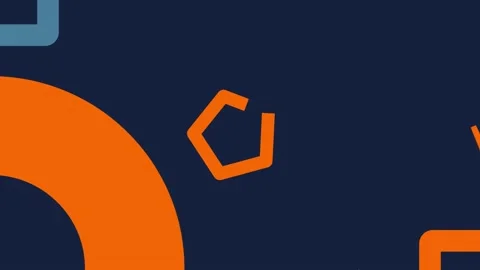 Bold &amp; dynamic abstract geometric animation footage in black, yellow, &amp; red. Video stock 231219947