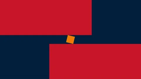 Bold &amp; dynamic abstract geometric animation footage in black, yellow, &amp; red. Video stock 231219995