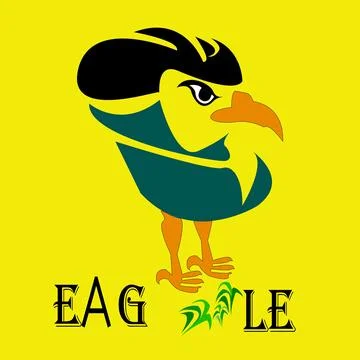 Bold eagle mascot Stock Illustration