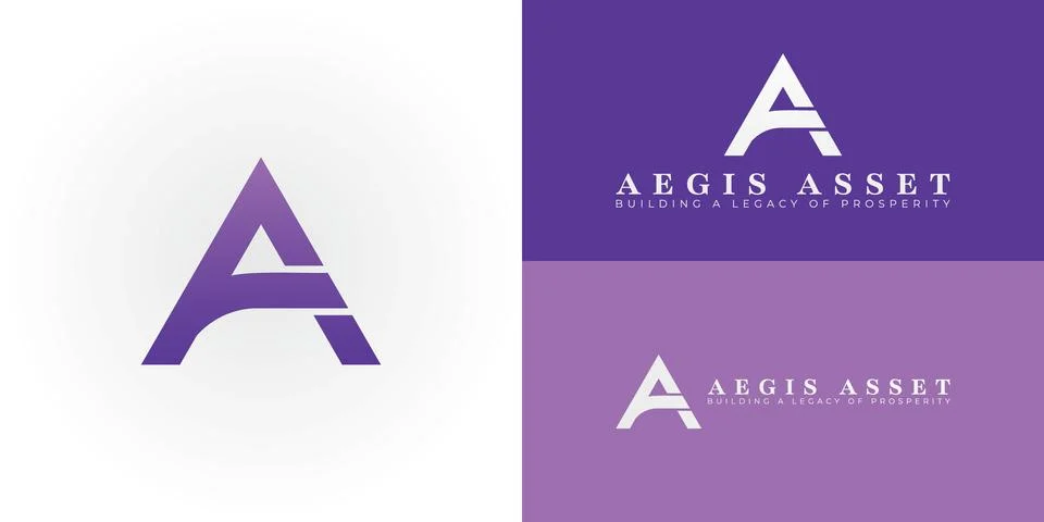 The bold emblem featuring the initials AA Stock Illustration