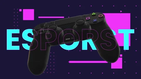 Bold Gaming Logo Reveal with Geometric Motion Graphics Stock After Effects
