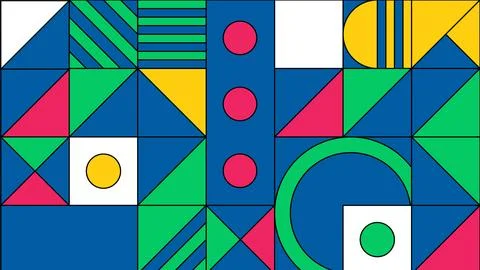 Bold geometric block background 스톡 일러스트