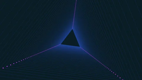 Bold geometric pattern black, blue, and green grid with zigzag lines Stock Footage 253969352