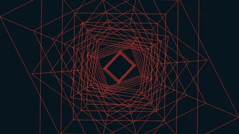 Bold geometric pattern with intricate design and vibrant contrast Stock Footage 274174318