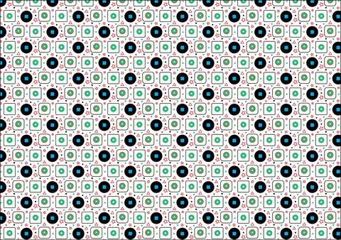 Bold geometric vector pattern seamless, symbolic or element Stock Illustration