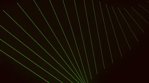 Bold green line pattern on black background Stock Footage 317329645