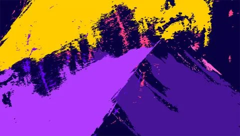 Bold Grunge Brush Stroke Background with Ink Splash Texture Art Stock Illustration