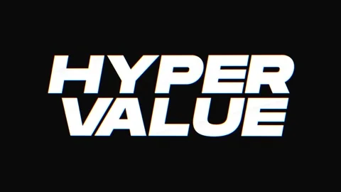 Bold hyper value typography graphic motion graphic displaying 動画素材 337898478