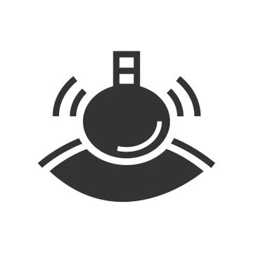 Bold Icon herbal compressing ball icon Stock Illustration