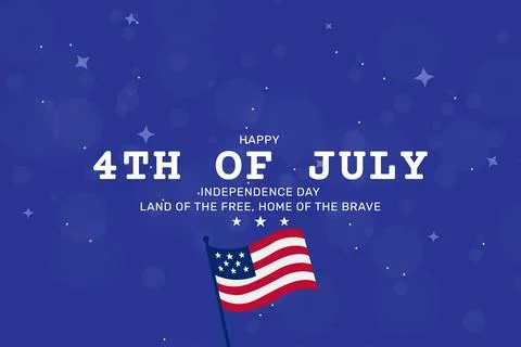 Bold Independence Day Poster with Deep Blue and Patriotic Elements イラスト素材