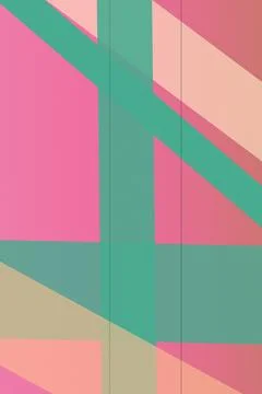 Bold intersecting blocks and diagonal bands create a playful contemporary c.. Stock Illustration