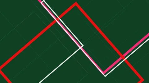 Bold intersecting strokes form a contemporary geometric composition in rich.. Stock Illustration