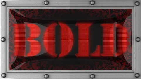Bold on led 库存影片 8683039